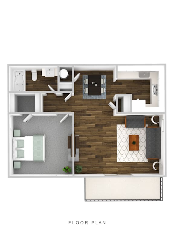 Floor Plans of Burning Tree Apartments in Hermitage, TN